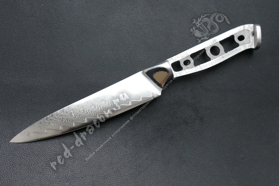 Клинок для кухонного ножа VG10 дамаск  "DIY8D"