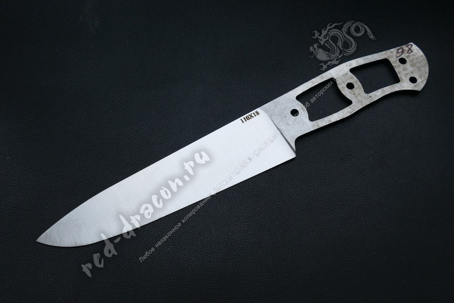 Клинок кованный для ножа 110х18 "СПЕЦ-6"